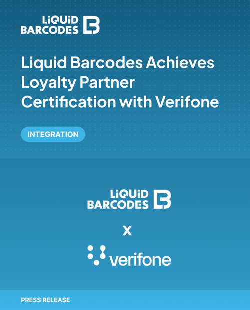 Liquid Barcodes Achieves Loyalty Partner Certification with Verifone