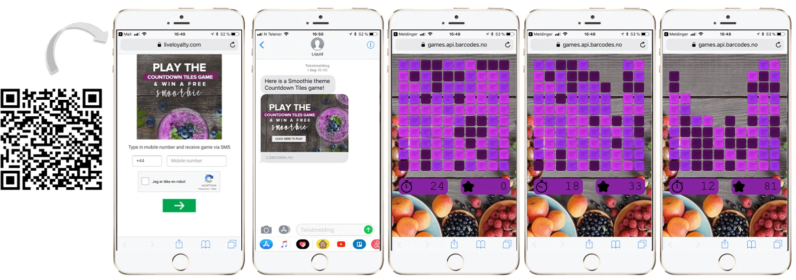 Countdown Tiles game demo
