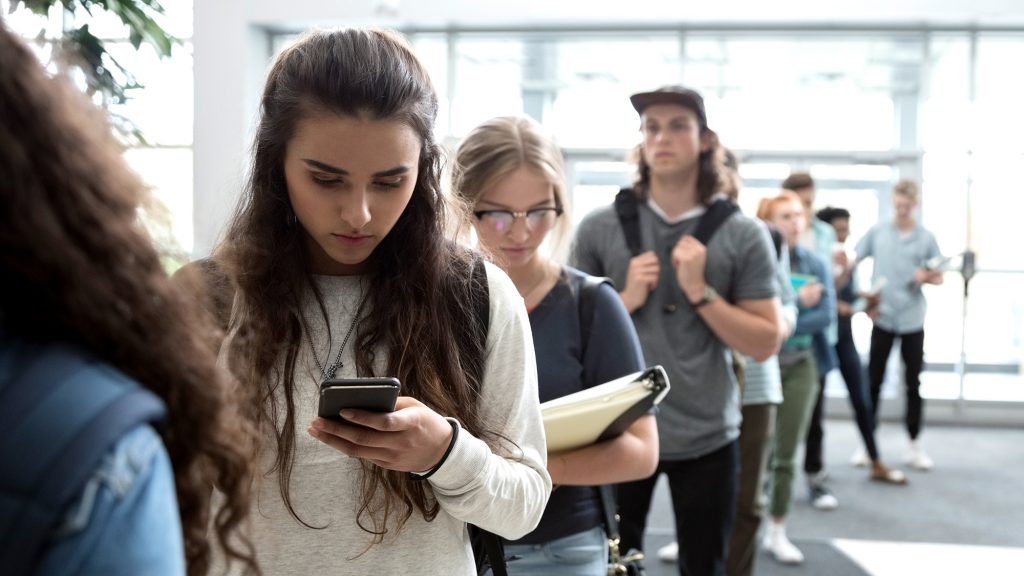 People Standing In Line Loyalty App