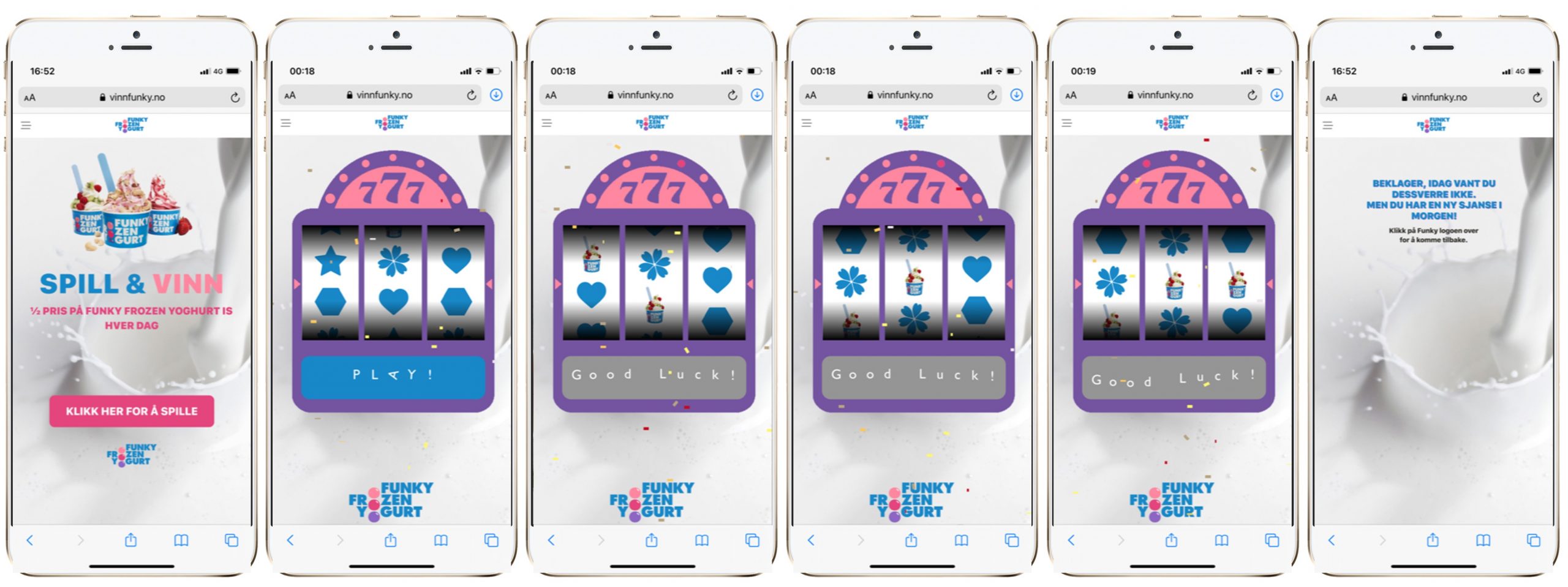 Funky Frozen Yoghurt slot machine